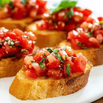 Bruschetta with Tomato and Basil