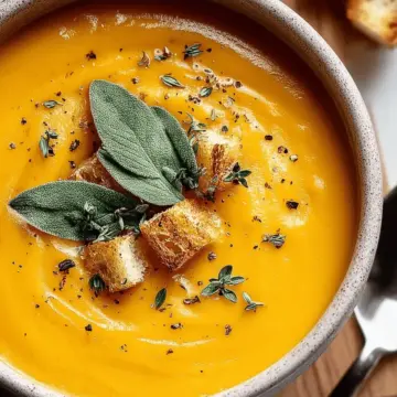 Roasted Butternut Squash Soup Recipe