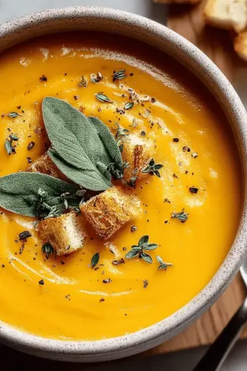 Roasted Butternut Squash Soup Recipe