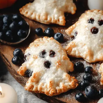 Vegan Blueberry Ghost Hand Pies
