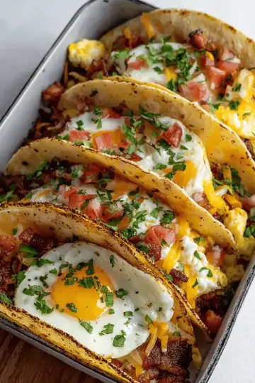 Tasty Baked Breakfast Tacos