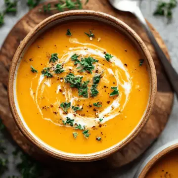 Spicy Butternut Squash and Sweet Potato Soup