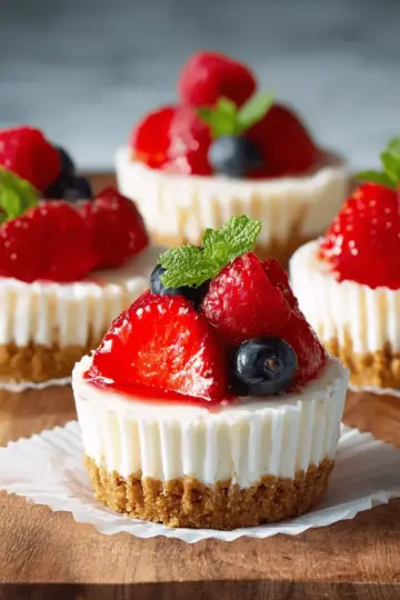 Mini No-Bake Cheesecakes