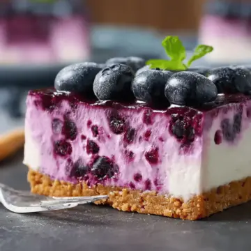 No-Bake Blueberry Cheesecake