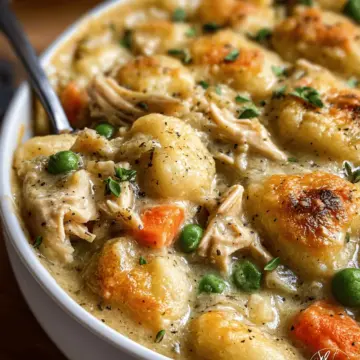 One Pot Gnocchi Chicken Pot Pie