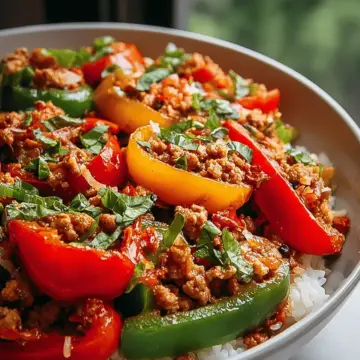 Ground Turkey and Peppers Stir-Fry