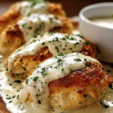 Chicken Pillows with Creamy Parmesan Sauce for Cozy Nights