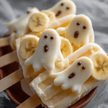 Ghostly Banana Pops