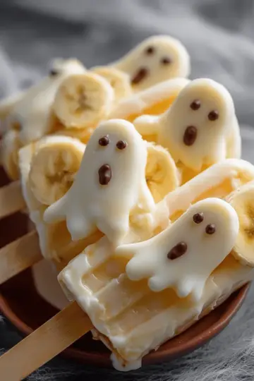 Ghostly Banana Pops
