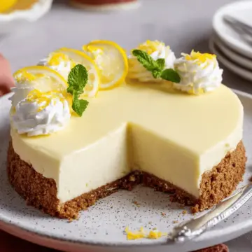 No-Bake Lemon Cheesecake
