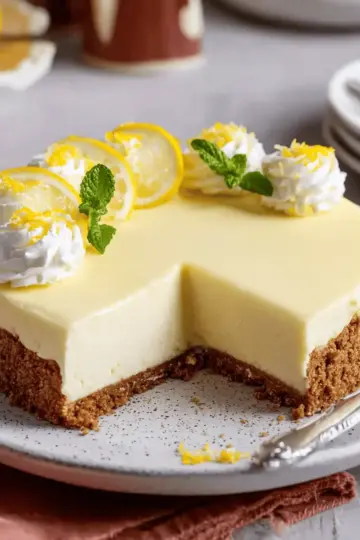 No-Bake Lemon Cheesecake