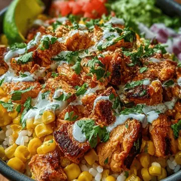 Street Corn Chicken Bowl: A Flavorful & Easy Recipe