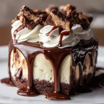 Hot Fudge Sundae Brownie Cheesecake Recipe