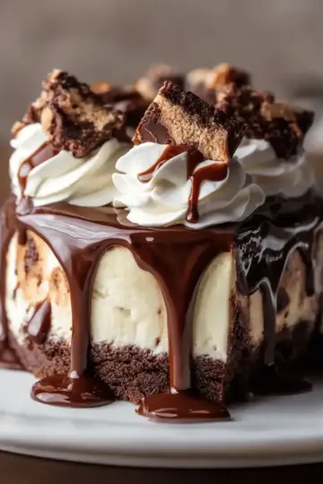 Hot Fudge Sundae Brownie Cheesecake Recipe