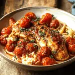 Garlic Tomato Chicken with Mozzarella