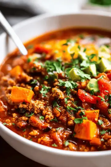 Turkey Sweet Potato Chili
