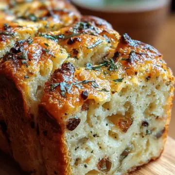 Delicious Savory Cheese and Olive Quick Bread