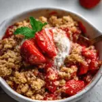 Strawberry Crisp Recipe {The BEST Summer Dessert}