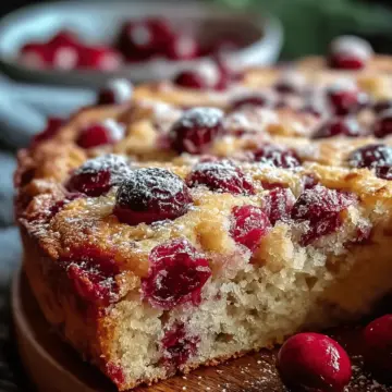 Cranberry Orange Breakfast Cake Recipe