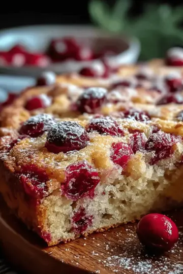 Cranberry Orange Breakfast Cake Recipe
