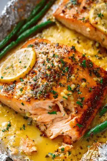 Sheet Pan Lemon Garlic Butter Salmon