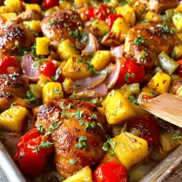 Sheet Pan Hawaiian Chicken