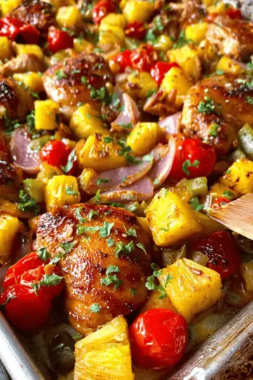 Sheet Pan Hawaiian Chicken