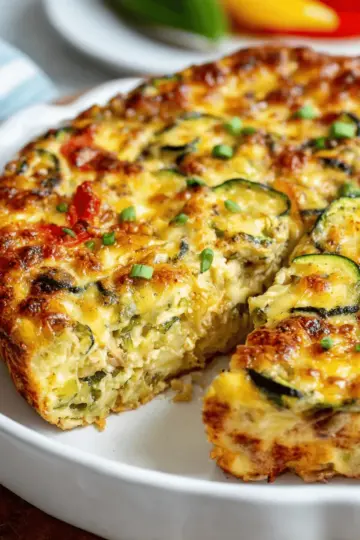 Summer Garden Crustless Zucchini Pie