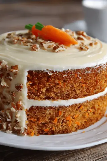 Authentique carrot cake américain