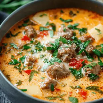 Creamy Parmesan Italian Sausage Soup