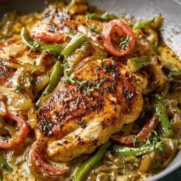One-Pan Creamy Pepperoncini Chicken