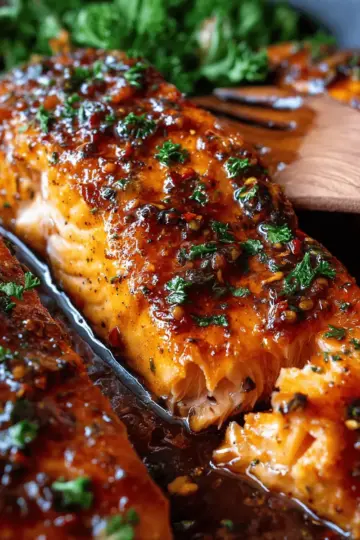 Honey Garlic Glazed Salmon