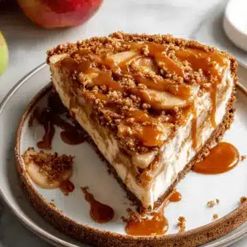 Caramel Apple Cheesecake Pie