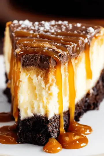 Caramel Brownie Cheesecake