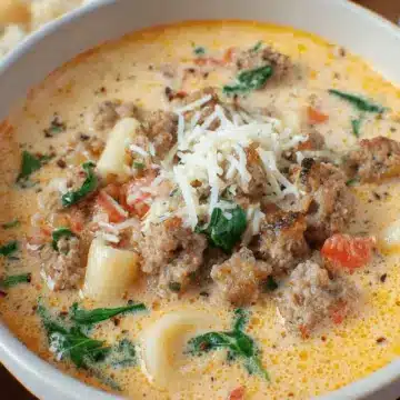 Creamy Parmesan Italian Sausage Soup