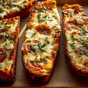 Garlic Bread Pizza.