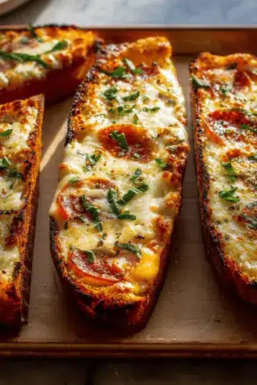 Garlic Bread Pizza.