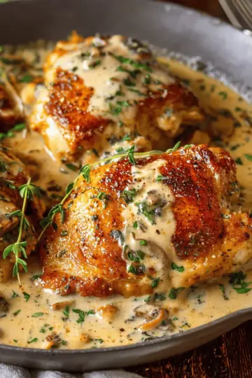 Chicken in White Wine Sauce