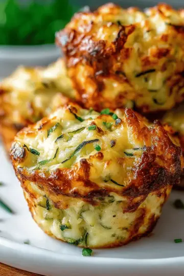 Crispy Parmesan Zucchini Potato Muffins