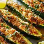 Roasted Zucchini with Parmesan