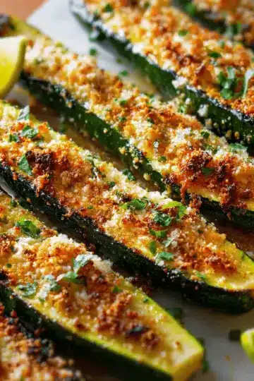 Roasted Zucchini with Parmesan