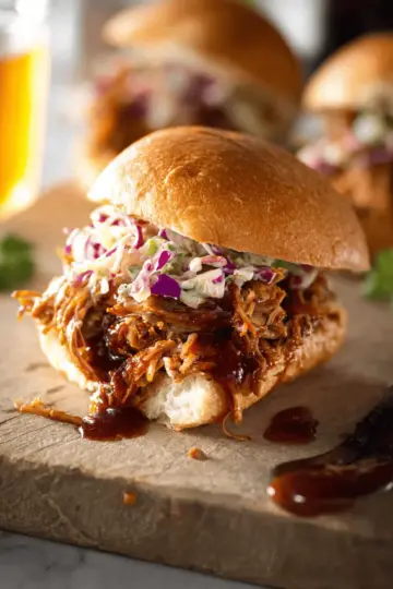 Slow Cooker BBQ Pulled Pork Sandwich