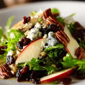 Apple, Pecan, and Blue Cheese Salad with Dried Cherries