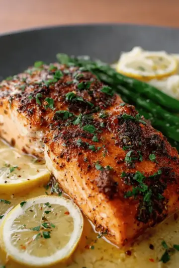 Baked Lemon Garlic Butter Salmon