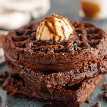 Brownie Waffles (a dessert recipe)