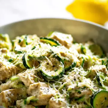 Creamy Zucchini Chicken Alfredo