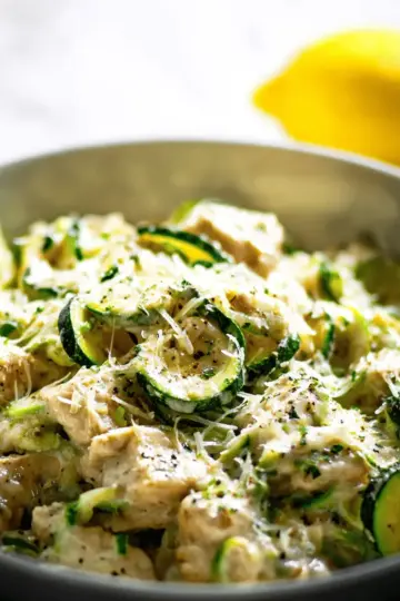 Creamy Zucchini Chicken Alfredo