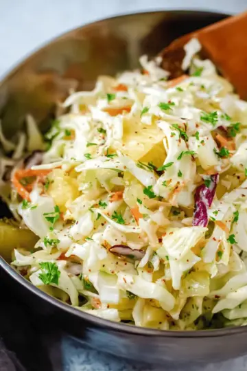 Easy Pineapple Coleslaw