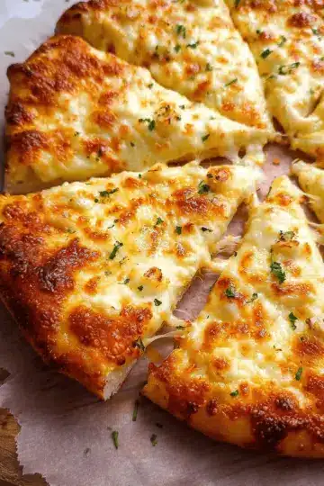 Garlic cheese pizza
