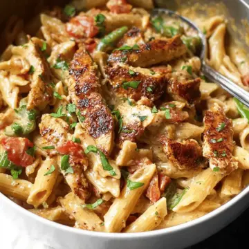 One Pot Creamy Cajun Chicken Pasta